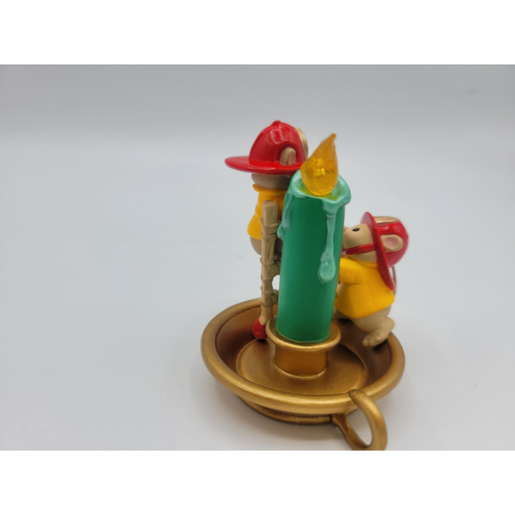 Hallmark Keepsake Ornament 1999 Flame-fighting Friends Mouse Candlestick‎ - Picture 6 of 7